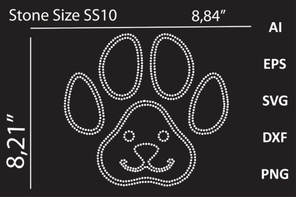 Dog Rhinestone Template Design Review