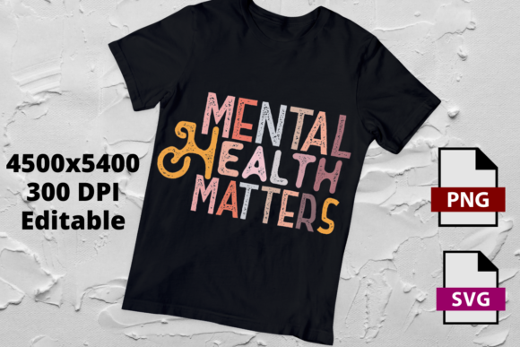 Mental Health Matters T-Shirt Design Graphics