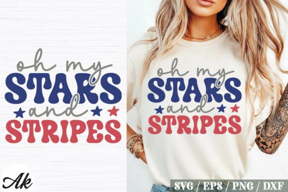 Oh My Stars and Stripes SVG Design Graphics Review