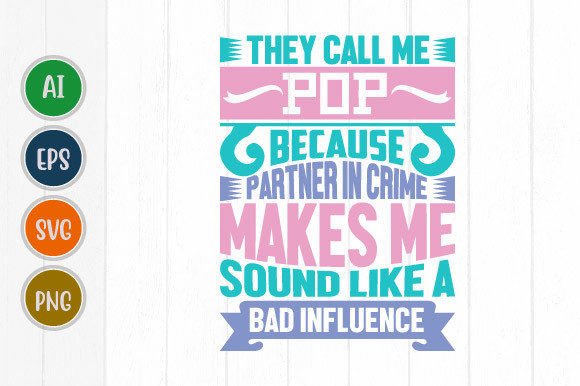 Pop Because Partner in Crime: Graphics & T-Shirt Designs