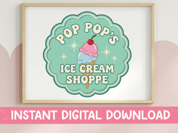 Pop Pop's Ice Cream Retro Design Graphics Review
