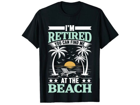 Retired Beach Life Graphics & T-Shirt Designs Review