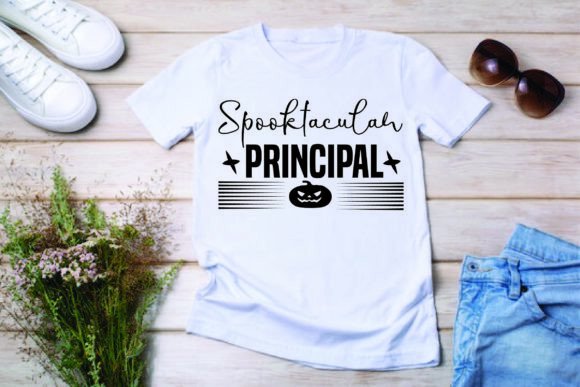 Spooktacular Principal: Halloween Graphics & T-Shirt Designs