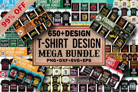 T-Shirt Design Mega Bundle: Graphics & T-Shirt Designs