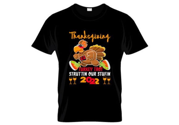 Thanksgiving Turkey Trot Graphics & T-Shirt Designs