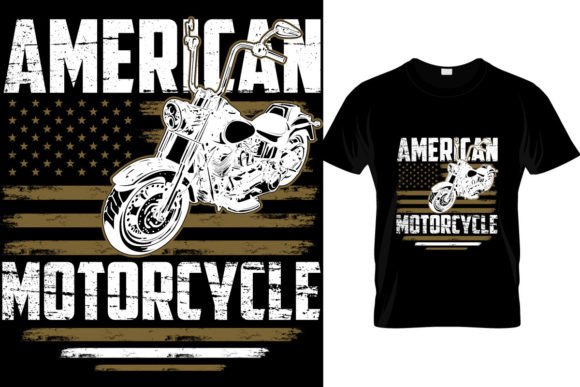Vintage Motorcycle T Shirt Design Graphics